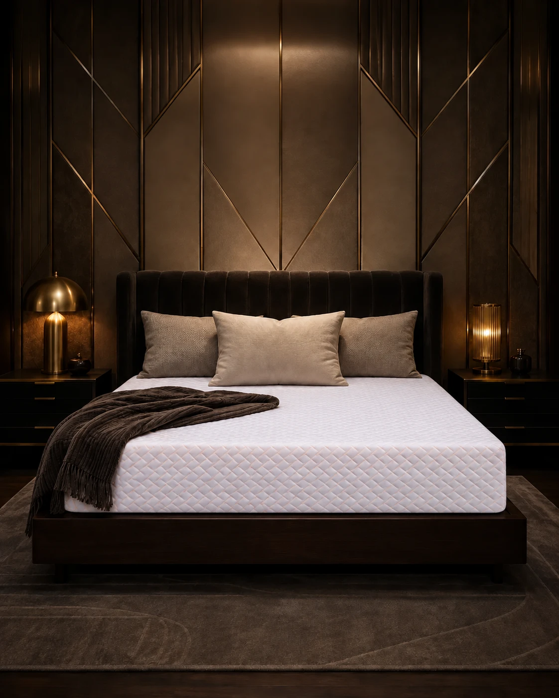 A Sleepmonk mattress in a serene bedroom
